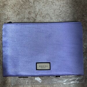 Gucci Flora Pouch Lavender Satin Beauty Bag